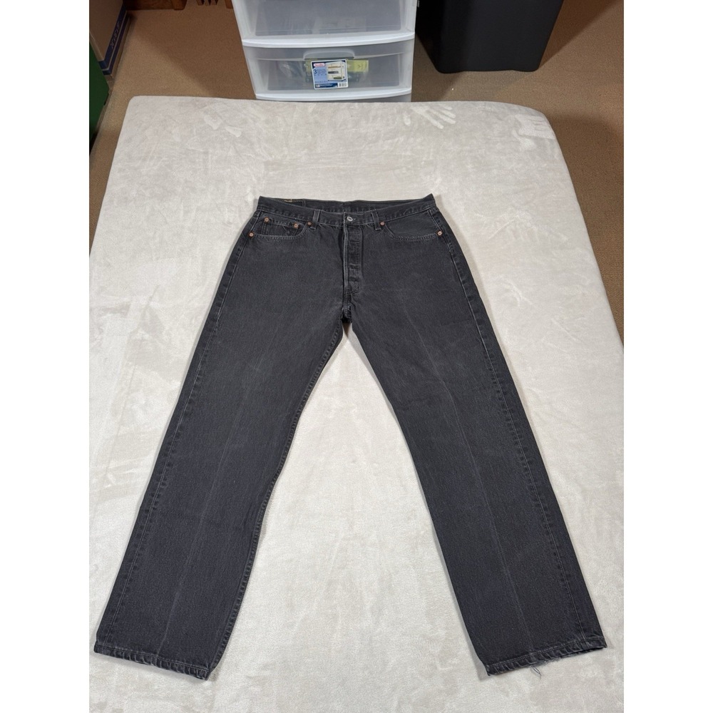 Vintage 90s Levis 501xx Jeans Size 38x30 (Fit 35x29) Black MADE IN USA